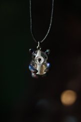 Medvídek 4 duhový modrý