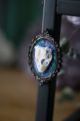 Magnet rámeček lebka gekon 2