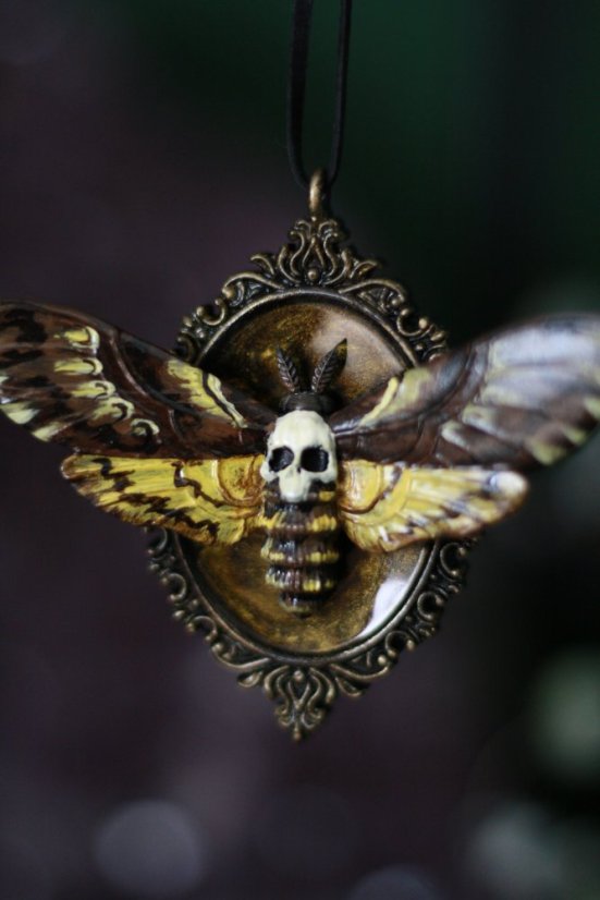 Lišaj smrtihlav medailon