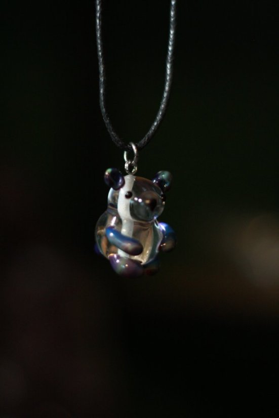 Medvídek 4 duhový modrý