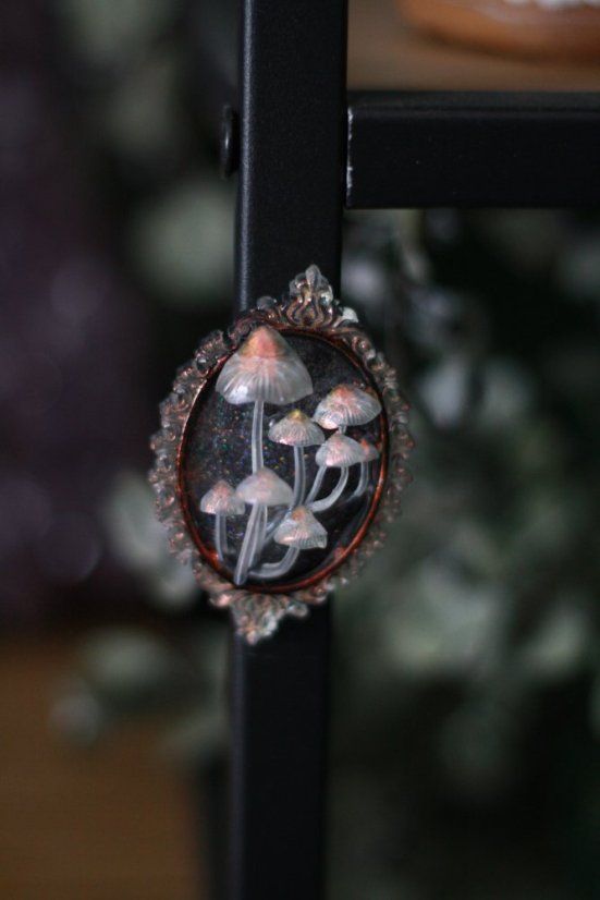 Magnet rámeček houbičky oranžové 3